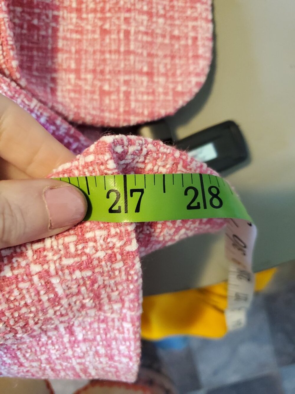 Pink Tweed Single-Button Blazer - Picture 2 of 8